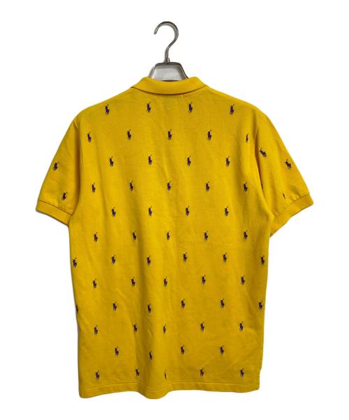 POLO RALPH LAUREN（ポロ・ラルフローレン）POLO RALPH LAUREN (ポロ・ラルフローレン) 【古着】90'Sポニー総柄ポロシャツ　90年代 イエロー×パープル サイズ:Lの古着・服飾アイテム