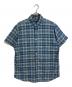 POLO RALPH LAUREN（ポロ・ラルフローレン）の古着「【古着】裾ポニー半袖シャツ　チェック　コットンシャツ　HERITAGE」｜ネイビー