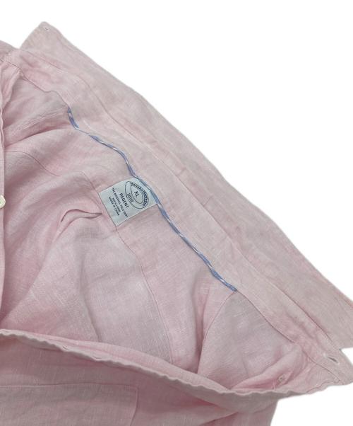 BROOKS BROTHERS（ブルックスブラザーズ）BROOKS BROTHERS (ブルックスブラザーズ) リネンボタンダウンシャツ ピンク サイズ:XLの古着・服飾アイテム