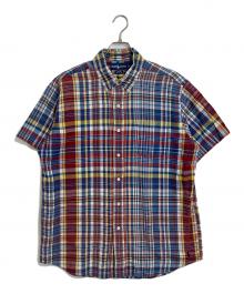 RALPH LAUREN（ラルフローレン）の古着「【古着】裾ポニー半袖シャツ　チェック　コットンシャツ　HERITAGE」｜トリコロールカラー
