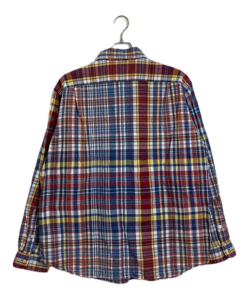 RALPH LAUREN（ラルフローレン）RALPH LAUREN (ラルフローレン) 【古着】裾ポニー長袖シャツ　チェック　コットンシャツ　HERITAGE トリコロールカラー サイズ:Lの古着・服飾アイテム
