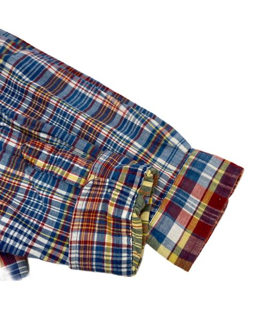 RALPH LAUREN（ラルフローレン）RALPH LAUREN (ラルフローレン) 【古着】裾ポニー長袖シャツ　チェック　コットンシャツ　HERITAGE トリコロールカラー サイズ:Lの古着・服飾アイテム
