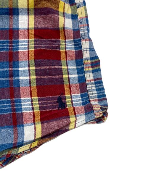 RALPH LAUREN（ラルフローレン）RALPH LAUREN (ラルフローレン) 【古着】裾ポニー長袖シャツ　チェック　コットンシャツ　HERITAGE トリコロールカラー サイズ:Lの古着・服飾アイテム