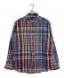 RALPH LAUREN（ラルフローレン）の古着「【古着】裾ポニー長袖シャツ　チェック　コットンシャツ　HERITAGE」｜トリコロールカラー