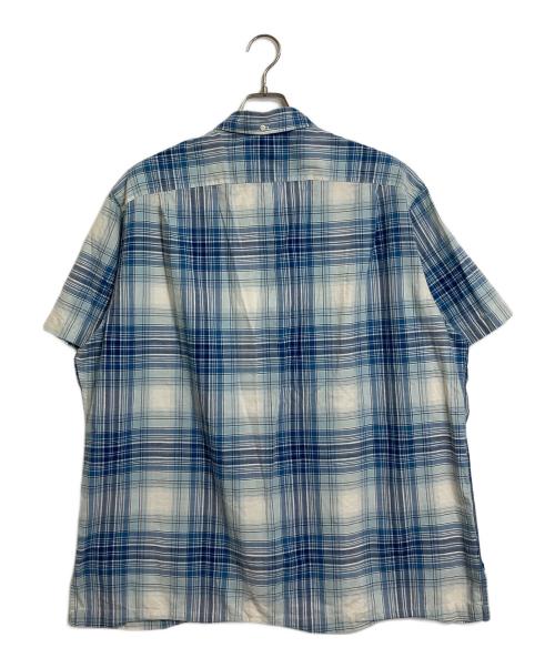 POLO RALPH LAUREN（ポロ・ラルフローレン）POLO RALPH LAUREN (ポロ・ラルフローレン) 【古着】　裾ポニーボタンダウンシャツ　コットンシャツ　BOB CAMP ブルー×ホワイト サイズ:XLの古着・服飾アイテム