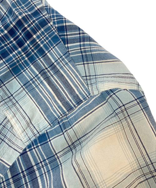 POLO RALPH LAUREN（ポロ・ラルフローレン）POLO RALPH LAUREN (ポロ・ラルフローレン) 【古着】　裾ポニーボタンダウンシャツ　コットンシャツ　BOB CAMP ブルー×ホワイト サイズ:XLの古着・服飾アイテム