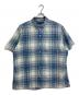 POLO RALPH LAUREN（ポロ・ラルフローレン）の古着「【古着】　裾ポニーボタンダウンシャツ　コットンシャツ　BOB CAMP」｜ブルー×ホワイト