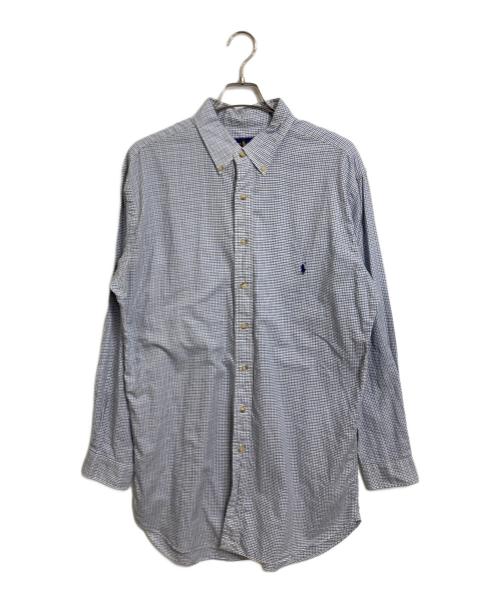 POLO RALPH LAUREN（ポロ・ラルフローレン）POLO RALPH LAUREN (ポロ・ラルフローレン) チェックBDシャツ　コットンシャツ ネイビー サイズ:XLTの古着・服飾アイテム