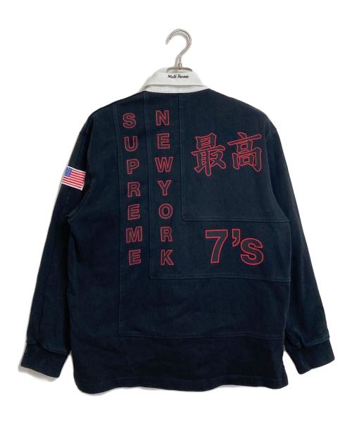 SUPREME（シュプリーム）Supreme (シュプリーム) 7s rugby ポロシャツ　20SS ブラック サイズ:Mの古着・服飾アイテム
