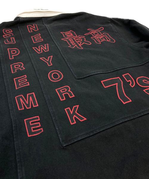SUPREME（シュプリーム）Supreme (シュプリーム) 7s rugby ポロシャツ　20SS ブラック サイズ:Mの古着・服飾アイテム