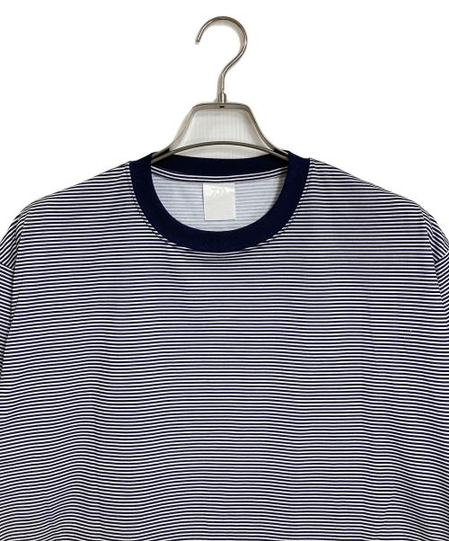 DAIWA PIER39（ダイワ ピア39）DAIWA PIER39 (ダイワ ピア39) ボーダーTシャツ　ポリエステルTシャツ ホワイト×ネイビー サイズ:Lの古着・服飾アイテム