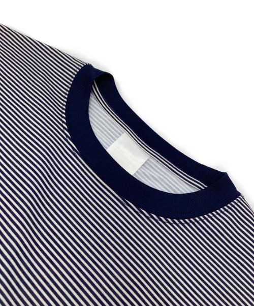 DAIWA PIER39（ダイワ ピア39）DAIWA PIER39 (ダイワ ピア39) ボーダーTシャツ　ポリエステルTシャツ ホワイト×ネイビー サイズ:Lの古着・服飾アイテム