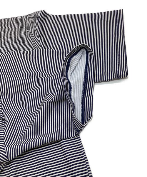 DAIWA PIER39（ダイワ ピア39）DAIWA PIER39 (ダイワ ピア39) ボーダーTシャツ　ポリエステルTシャツ ホワイト×ネイビー サイズ:Lの古着・服飾アイテム