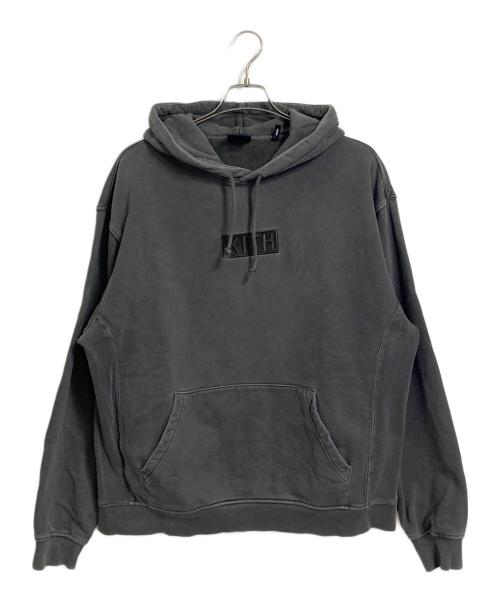 KITH（キス）KITH (キス) ThePaletteBoxLogo ボックスロゴパーカー ピグメントダイ グレー サイズ:Lの古着・服飾アイテム