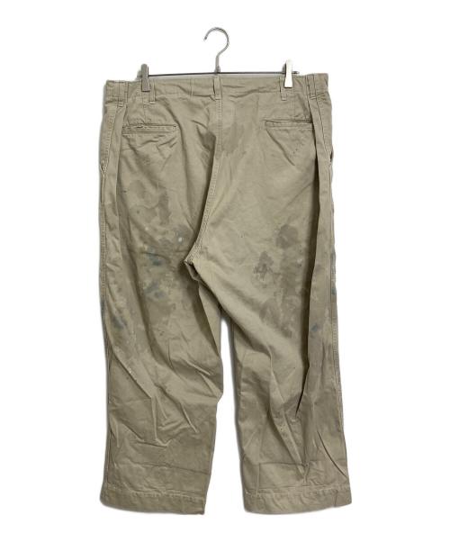 BOWWOW（バウワウ）BOWWOW (バウワウ) U.S.ARMY CHINO TROUSERS DUSTY ヴィンテージ加工　日本製 ベージュ サイズ:XXXLの古着・服飾アイテム