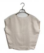 SOEJUソージュ）の古着「リネーラショートスリーブコクーンブラウス」｜アイボリー