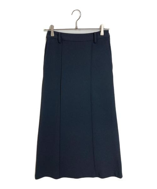 UNITED ARROWS（ユナイテッドアローズ）UNITED ARROWS (ユナイテッドアローズ) ピンタックロングスカート グレー サイズ:34の古着・服飾アイテム