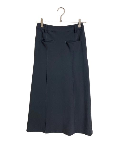 UNITED ARROWS（ユナイテッドアローズ）UNITED ARROWS (ユナイテッドアローズ) ピンタックロングスカート グレー サイズ:34の古着・服飾アイテム