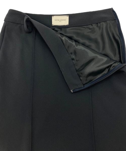 UNITED ARROWS（ユナイテッドアローズ）UNITED ARROWS (ユナイテッドアローズ) ピンタックロングスカート グレー サイズ:34の古着・服飾アイテム