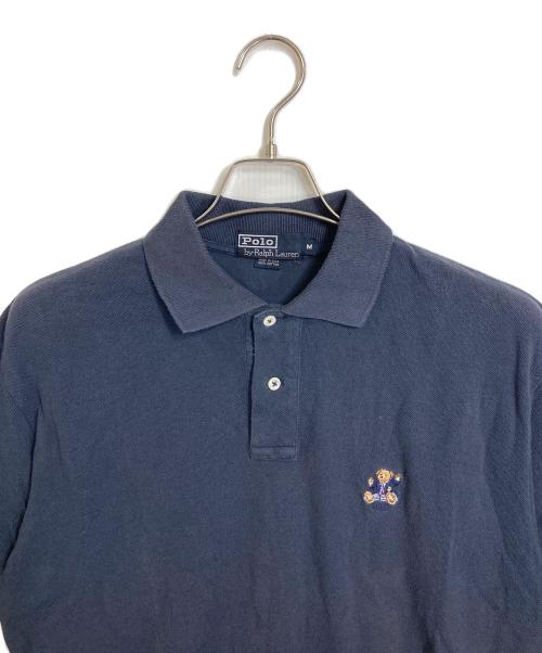 POLO RALPH LAUREN（ポロ・ラルフローレン）POLO RALPH LAUREN (ポロ・ラルフローレン) 【古着】ポロベアー刺繍ポロシャツ　POLO RALPH LAUREN USA製 ネイビー サイズ:Mの古着・服飾アイテム