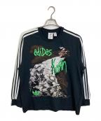 adidas×KORNアディダス×コーン）の古着「Long Sleeve T-shirt adidas KoRn」｜ブラック