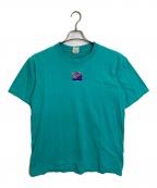 UMBROアンブロ）の古着「【古着】80’Ｓヴィンテージ刺繍ロゴTシャツ　UMBRO USA製　シングルステッチ」｜ブルー