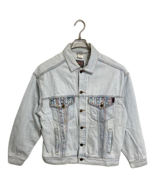 Billabong（ビラボン）Billabong (ビラボン) 【古着】90’Sペイズリー切替デニムジャケット　USA製　アメリカ製　90年代 スカイブルー サイズ:Mの古着・服飾アイテム