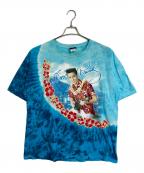 LIQUID BLUEリキッドブルー）の古着「【古着】90’S エルヴィスプレスリー バンドTシャツ タイダイ」｜ブルー