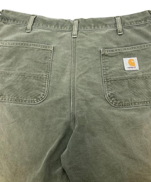 CarHartt（カーハート）CarHartt (カーハート) 【古着】80’Sペインターハーフパンツ　CarHarttユニオンチケット オリーブ サイズ:ウエスト38の古着・服飾アイテム