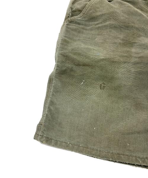 CarHartt（カーハート）CarHartt (カーハート) 【古着】80’Sペインターハーフパンツ　CarHarttユニオンチケット オリーブ サイズ:ウエスト38の古着・服飾アイテム