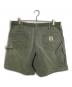 CarHartt (カーハート) 【古着】80’Sペインターハーフパンツ　CarHarttユニオンチケット オリーブ サイズ:ウエスト38：7000円