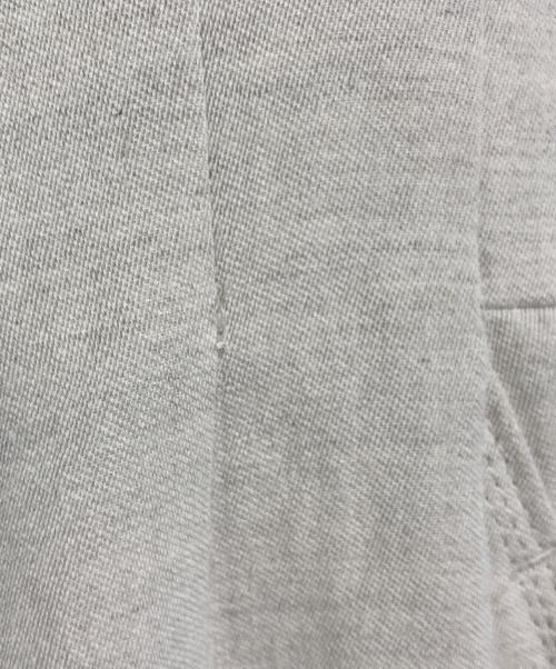 Noble（ノーブル）Noble (ノーブル) ハイウエストサロペットパンツ リネン混　日本製 アイボリー サイズ:38の古着・服飾アイテム