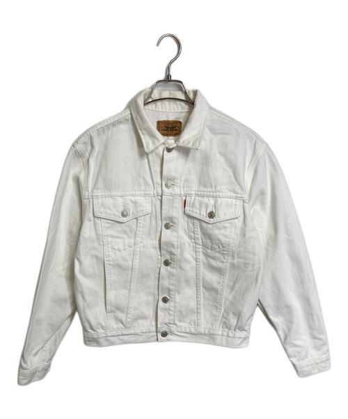 LEVI'S（リーバイス）LEVI'S (リーバイス) 【古着】90’Ｓデニムジャケット　オレンジタブ　91年製　日本製 ホワイト サイズ:Mの古着・服飾アイテム