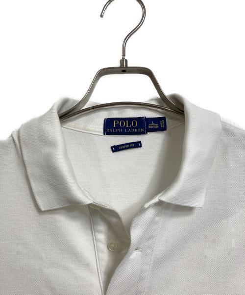 POLO RALPH LAUREN（ポロ・ラルフローレン）POLO RALPH LAUREN (ポロ・ラルフローレン) CUSTOM FIT ポロシャツ　半袖シャツ　ポニー刺繍 ホワイト サイズ:Lの古着・服飾アイテム