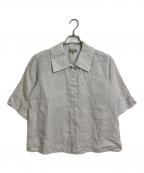 MARGARET HOWELLマーガレットハウエル）の古着「LINEN VOILE シャツ　リネンシャツ　日本製」｜ホワイト