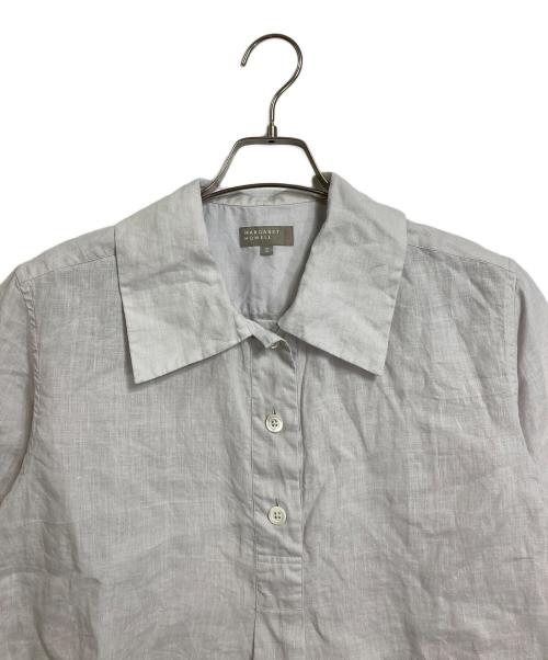 MARGARET HOWELL（マーガレットハウエル）MARGARET HOWELL (マーガレットハウエル) LINEN VOILE シャツ　リネンシャツ　日本製 ホワイト サイズ:2の古着・服飾アイテム