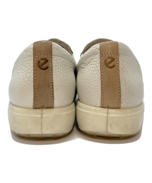 ECCO（エコー）ECCO (エコー) Soft 7 W Slip-on LEA / エコー ソフト 7 W スリッポン ホワイト サイズ:EU38   24㎝の古着・服飾アイテム