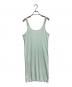 MARTIN MARGIELA（マルタン・マルジェラ）の古着「ノースリーブ・キャミソールワンピース JERSEY DRESS 2006年春 ここのえタグ」｜グリーン
