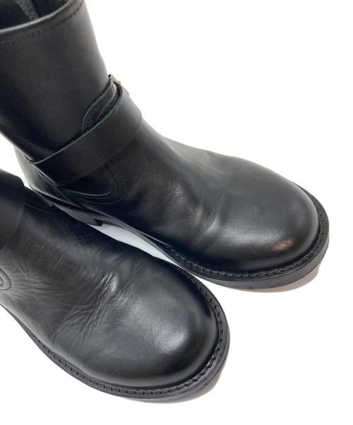 Adam et Rope（アダム エ ロペ）Adam et Rope (アダム エ ロペ) ショート エンジニアブーツ ブラック サイズ:実寸参照の古着・服飾アイテム