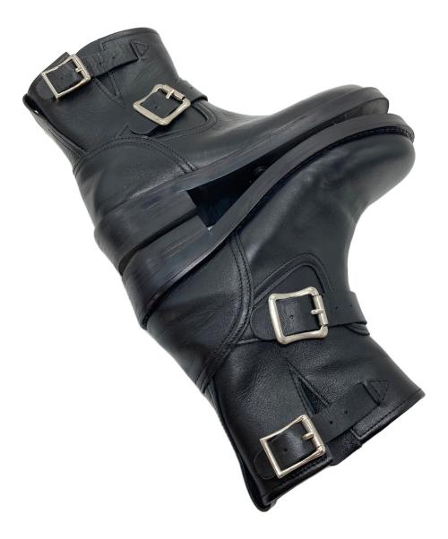 Adam et Rope（アダム エ ロペ）Adam et Rope (アダム エ ロペ) ショート エンジニアブーツ ブラック サイズ:実寸参照の古着・服飾アイテム