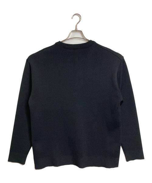 UNITED TOKYO（ユナイテッドトーキョー）UNITED TOKYO (ユナイテッドトーキョー) アウトラスト クルーネックニット　長袖ニット　日本製 ブラック サイズ:3の古着・服飾アイテム