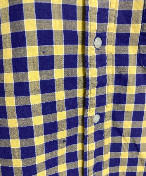 POLO RALPH LAUREN（ポロ・ラルフローレン）POLO RALPH LAUREN (ポロ・ラルフローレン) 【古着】90’Sボタンダウンシャツ　長袖シャツ　チェック　90年代 ポニー刺繍　BARTLETT イエロー×ネイビー サイズ:Sの古着・服飾アイテム