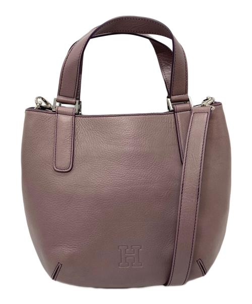 HIROFU（ヒロフ）HIROFU (ヒロフ) 【ソーロ】レザートートバッグ S 2WAYバッグ　ショルダーバッグ　ハンドバッグ　イタリア製 モーヴ（パープル） サイズ:実寸参照 未使用品の古着・服飾アイテム