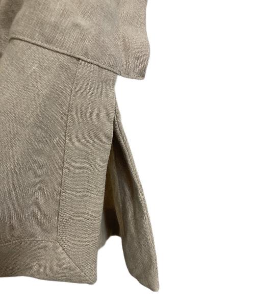 BACCA（バッカ）BACCA (バッカ) リネンVネックブラウス　ノースリーブブラウス　麻　日本製 ベージュ サイズ:36の古着・服飾アイテム