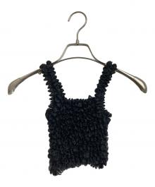 LEINWANDE（ラインヴァンド）の古着「Poko Poko Camisole ポコポコキャミソール」｜ブラック