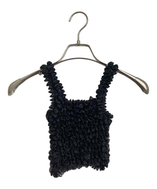 LEINWANDE（ラインヴァンド）LEINWANDE (ラインヴァンド) Poko Poko Camisole ポコポコキャミソール ブラック サイズ:FREEの古着・服飾アイテム