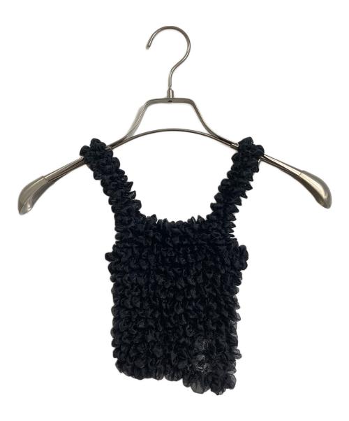 LEINWANDE（ラインヴァンド）LEINWANDE (ラインヴァンド) Poko Poko Camisole ポコポコキャミソール ブラック サイズ:FREEの古着・服飾アイテム
