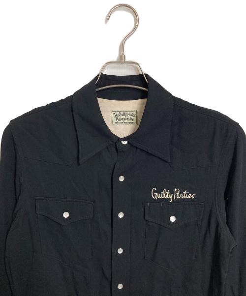 WACKO MARIA（ワコマリア）WACKO MARIA (ワコマリア) STRONGER THAN PARADISE バックチェーンステッチシャツ ウエスタンシャツ ブラック サイズ:Sの古着・服飾アイテム