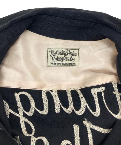 WACKO MARIA（ワコマリア）WACKO MARIA (ワコマリア) STRONGER THAN PARADISE バックチェーンステッチシャツ ウエスタンシャツ ブラック サイズ:Sの古着・服飾アイテム