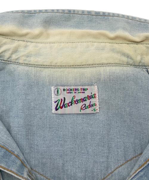 WACKO MARIA（ワコマリア）WACKO MARIA (ワコマリア) デニムワッペンシャツ ブルー サイズ:Sの古着・服飾アイテム